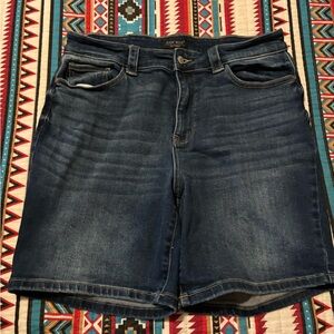 Judy Blue Dark Wash Denim Shorts